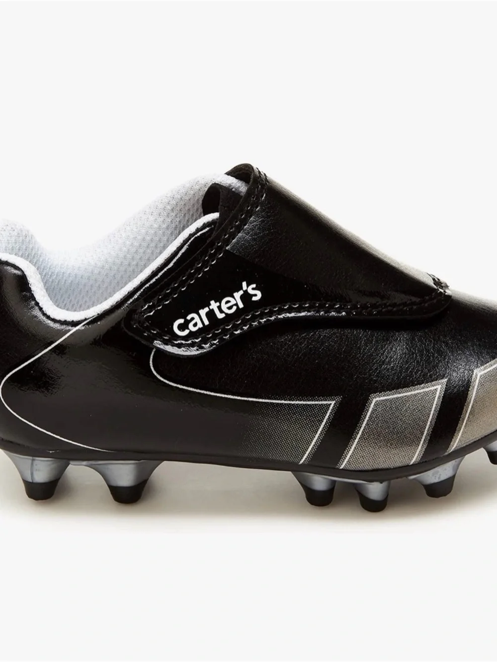 Carter's Black and White Kids Soccer Cleats